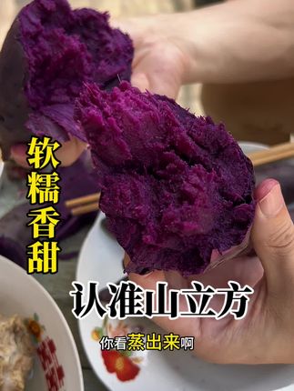 软糯香甜#紫薯 老人孩子都爱吃!个个都是这样的品质,细腻 不干满满的花青素,口感真是绝啦,没吃过的一定要尝尝,都是今年的新紫薯#优质粗粮#老人小孩都爱吃#应季蔬菜#产地直发
