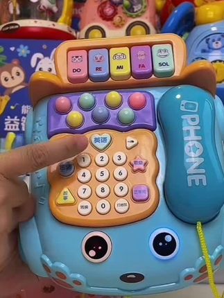 儿童电话玩具宝宝多功能益智早教0-3岁仿真音乐古诗座机男孩女孩#电话玩具#早教玩具#益智玩具#玩具推荐