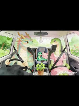 一家四口生肖AI合照豆包生成指令来了~
卡通家庭出行,温馨又有趣,龙爸爸开车超稳,蛇妈妈温柔陪伴。🐍🐉 #卡通动漫 #亲子时光#豆包ai#豆包P图已经nextlevel了 #当我想拥有一张神级动态图时