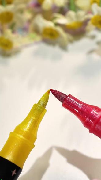 闪光马克笔大容量多色儿童无毒彩色荧光笔软头画画笔啫喱水彩笔 #闪光马克笔 #多色马克笔 #马克笔 #大容量马克笔 #闪光荧光笔