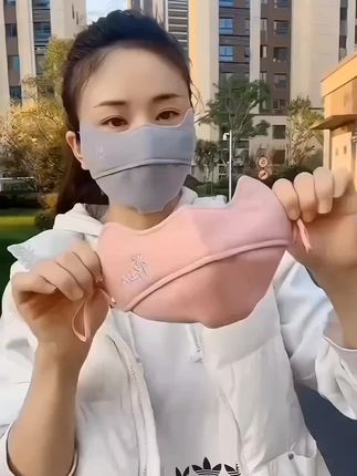 #口罩 #防护口罩 ,#女士防紫外口罩女神秋冬季3d立体成人高颜值防寒保暖纯棉布男户外骑行脸面罩面罩