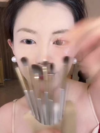 【卡丽色杏色7支软毛眼刷眼部眼影刷软毛晕染初学者新手染刷柔软毛眼刷#眼部眼影刷#软毛#晕染#初学者新手染刷#柔软