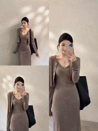 岁末将至,秋意仍未尽#优雅气质 #穿出高级感 #今天穿什么 #高级感 #连衣裙