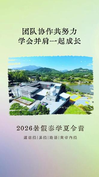 团队协作共努力,学会并肩一起成长 #泰学夏令营 #泰学夏令营