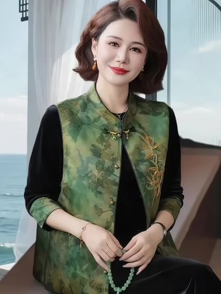 #中年妈妈新中式套装#品质女装 #时尚妈妈装 #喜婆婆婚宴装#时尚穿搭