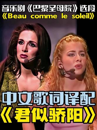 巴黎圣母院《君似骄阳》音乐剧中文译配 将个人翻译的音乐剧《巴黎圣母院》几首歌的中文版歌词译配做成字幕版本留个纪念。
这首《Beau comme le soleil 君似骄阳》也有译作《他像太阳一样》的,是《巴黎圣母院 Notre Dame de Paris》上半场爱斯梅拉达与小百合的双女声对唱曲。这首歌紧接在《Le Mot Phoebus 菲比斯之意》之后,在爱斯梅拉达了解到意中人菲比斯名字是拉丁语中的“太阳”的意思后,小爱与卫队长菲比斯的正牌未婚妻小百合在此处各自倾诉对小太阳菲比斯的爱慕情思,而在这首歌之后就是菲比斯面对两位姑娘时的复杂心绪的独唱《Déchiré 撕裂》。
没学过法语,词句是用谷歌翻译成英文后根据英文翻译而来,如有理解偏差是我个人的问题。部分词句考虑押韵等因素有意译。中文版歌词为个人译作,如需引用请提前周知并注明出处。
#巴黎圣母院 #音乐剧巴黎圣母院 #巴黎圣母院音乐剧 #法语音乐剧 #译配