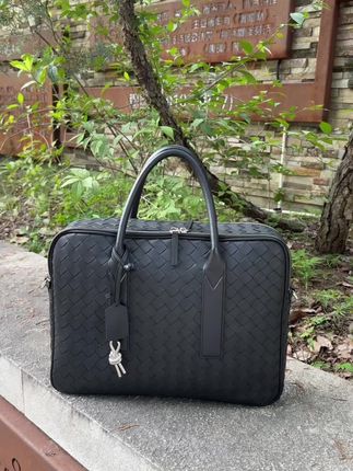 头层牛皮手工编织大容量双拉链可套拉杆箱公文包手提包电脑包单肩包斜挎包