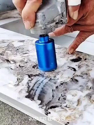 瓷砖开孔专用#锯齿开孔器#瓷砖开孔器#干打锯齿开孔器#干打开孔器#角磨机开孔器