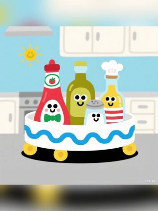 厨房放一个这种的#旋转调料盒各种瓶瓶罐罐的调料都可以放#调料盒#厨房好物#旋转调料置物架#超便宜超划算