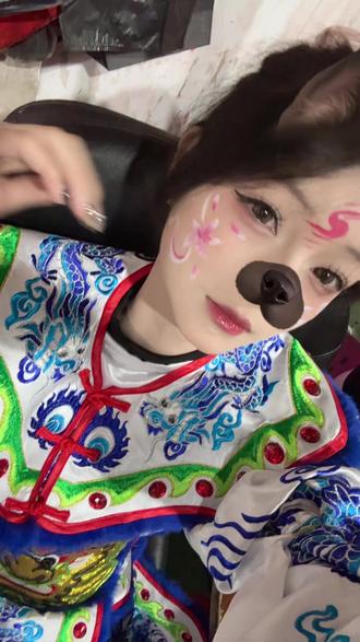夸我呗 自己画的#潮汕英歌舞 #英歌脸谱分享 #庄依涵