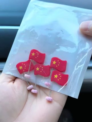 #红旗 #五星红旗 #五星红旗小摆件 #汽车好物 #汽车用品