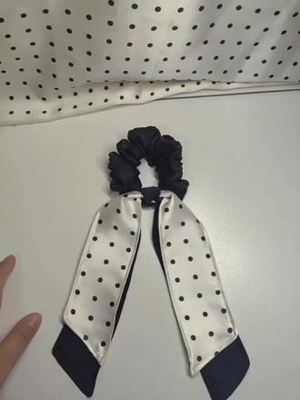 #我的手工作品 双层马尾飘带发圈➡保姆级教程❤ #展示你的手工 #手作diy