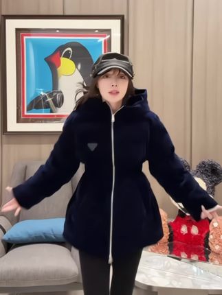 BETTER JOELAY-【藏蓝丝绒】时尚棉服保暖百搭休闲通勤风#保暖穿搭 #新款 #新衣服可以治愈各种不开心 #保暖穿搭