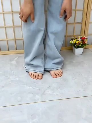 裤腿长了自己在家也能修好简单方法#改裤脚 #裤口贴很实用