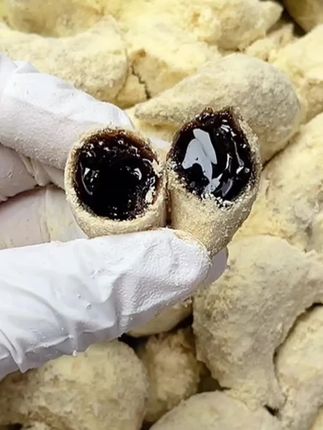 正宗传统老式羊角蜜大麦大豆可可粉中式糕点小时候散装现做美零食#糕点#甜而不腻#羊角蜜