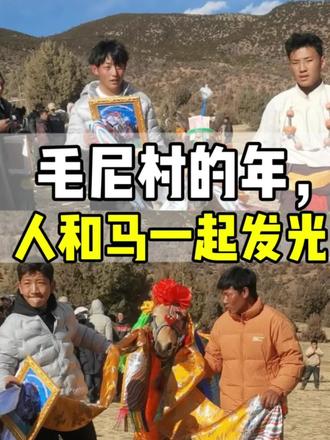 这匹马才两岁,就来参赛了——四条腿倒腾得飞快,眼里写着“我也要拿奖”!🏇
领奖的时候更绝——马穿得比人还漂亮,头上戴花、身上披哈达,跟骑手一起上台领奖金、领奖牌。
比赛前骑手称体重,不够120斤?绑盐巴、绑沙子也得凑。马按年龄分组:3岁、4岁、5岁以上,今年多了两岁的“荣誉参赛”组。
山上石灰画警戒线,山下村民自带吃喝围坐。中午像耍坝子,下午颁奖全村欢呼。
西藏的年味儿在哪儿?
在两岁小马的尘土里,在人和马一起骄傲的眼神里。🔥
#西藏赛马 #两岁小马参赛 #毛尼村 #人和马一起领奖