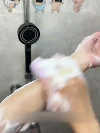香皂袋沐浴海绵沐浴球家用浴室不散柔软浴花儿童搓澡起泡海绵手套#好物推荐🔥 #污渍轻松去除 #海绵沐浴球