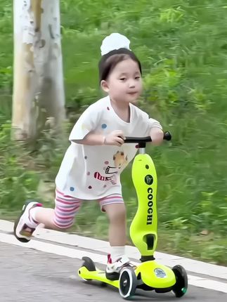 儿滑板车三合一#好玩有趣锻炼孩子手脚协调能力和平衡力#可折叠滑板车平衡车推荐