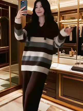 秋冬季新款女士睡衣保暖加厚可外穿家居服#高级感穿搭 #内搭外穿都好看 #谁穿谁漂亮