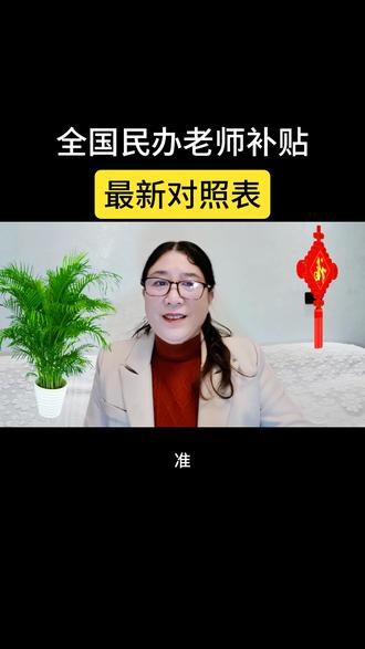 全国民办老师补贴最新对照表#上热门🔥