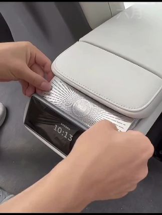 适用蔚来后#出风口保护罩 原车哑光 不影响通风效果蔚来全新es6后出风口罩防尘保护罩#高档大气上档次 #后排空调风口罩 #汽车装饰 EC6ES8ET7es7EC7后排空调防堵罩 #汽车用品