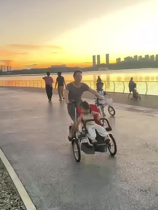 新款自行车带孩子单车亲子车20寸前置宝宝座椅母婴车三轮溜娃车