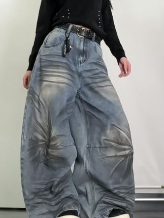 救命!这一条是真24K纯帅重工牛仔裤了! #男生穿搭 #男女同款 #显高显瘦显腿长 #韩系穿搭 #牛仔裤
