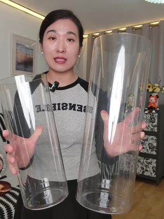 摔不碎耐用一辈子都不会坏的直筒花瓶,好看又实用#花瓶#亚克力花瓶#透明花瓶#直筒花瓶#超便宜超划算