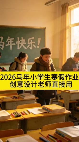 2026马年小学生寒假作业 创意设计老师直接用 #寒假 #放假 #寒假作业 #寒假创意作业 #小学生作业