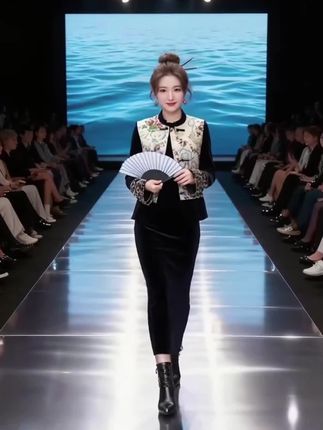 新中式国风套裙,时尚婚礼婚宴民族风三件套装#优雅气质 #国风古韵 #三种颜色可选 #每日分享