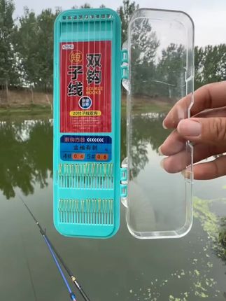 主钓鲫鱼兼钓大鱼的短子线双钩成品!咬钩信号传导快,线软耐磨钩子锋利。 #短子线双钩 #短子线 #子线双钩 #手工精绑子线双钩