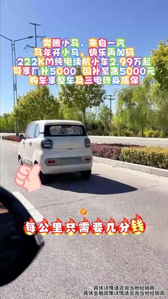 2026年国补来啦,要下手的抓紧啦#2026年国补继续#奔腾小马来自一汽#精致纯电看小马#旧车置换
