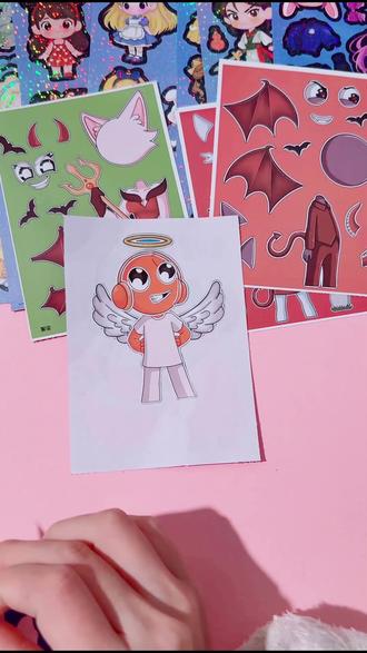 宝贝换装超简单!朱迪尼克贴纸 DIY 手工乐趣多! #疯狂动物城角色仿妆 #手工diy