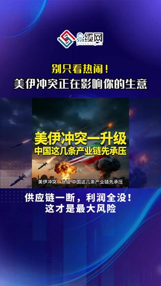 美伊冲突背后 中国这几条产业链先承压!#数字化 #外贸 #产业链 #数字产业链 #产业互联网