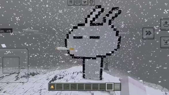 忧郁是一种感觉#我的世界#像素画#兔斯基