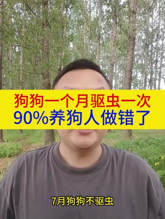 狗狗一个月驱虫一次,90%的人都做错了#养狗经验分享 #新手养狗 #科学养宠攻略 #狗狗驱虫 #猫狗驱虫