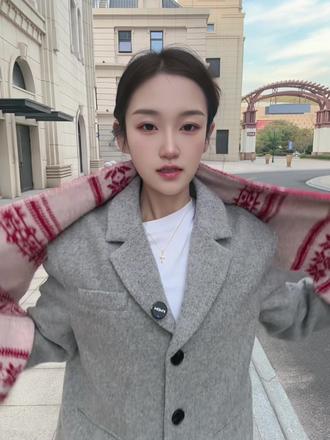 圣诞限定!费尔岛双面多种戴法围巾 #围巾 #围巾系法 #围巾穿出时尚范 #围巾教程 #围巾百变系法