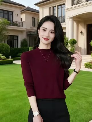 女士必备打底衫显瘦遮肉打底衫#减龄显瘦穿搭 #高级感穿搭 #女装穿搭 #女装#打底衫搭配
