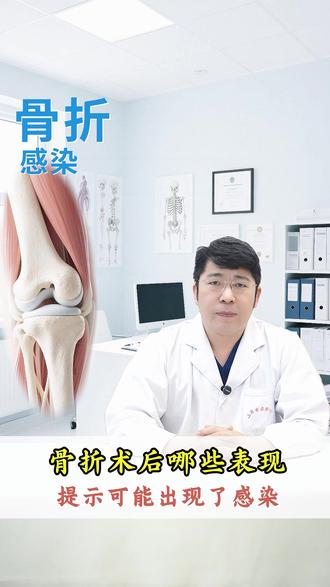 骨折术后哪些表现提示可能出现了感染 #骨折 #骨科 #健康科普 #骨折康复