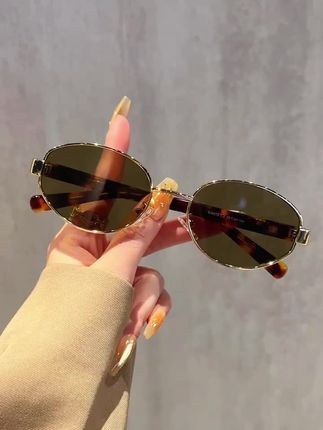 复古港风玳瑁墨镜女高级感近视带度数椭圆形太阳眼镜防紫外线开车#太阳眼镜 #墨镜 #太阳镜 #墨镜推荐 #太阳镜推荐