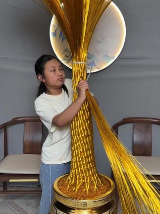 铁丝盘树#手工 #手工diy #工艺品摆件 #手工家居装饰品制作