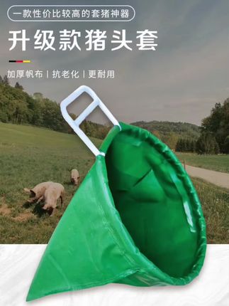 猪大师推荐  猪头套 套猪神器,赶猪更方便抓猪#抓猪 #猪头套