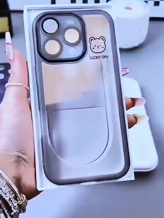 镜头膜幸运小熊适用于华为/小米/OPPO/VIVO/苹果15透明高级手机壳#透明手机壳 #手机科技 #手机保护套 #简约百搭 #高级感十足