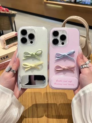 天呐,好温柔好清新好少女呀~给我的好闺蜜安排一个#手机壳  #闺蜜同款 #蝴蝶结 #清新 #少女心