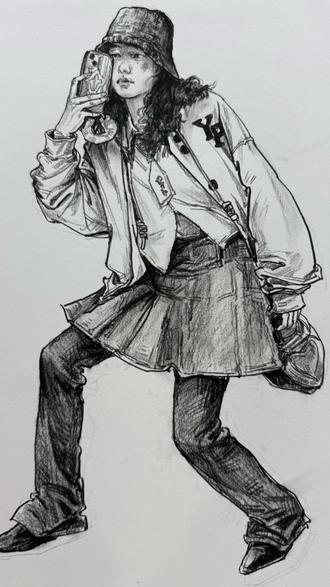 期待已久的速写单人#美术艺考 #美术生日常