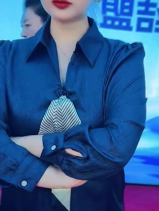 套头衬衫女长袖2025春季新款纯色百搭女士显瘦丝巾领带翻领衬衣