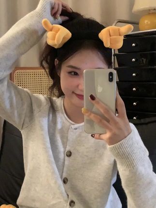 可爱比耶发箍~ #甜妹系列 #也太可爱了吧 #温柔可爱 #甜系女孩 #少女感