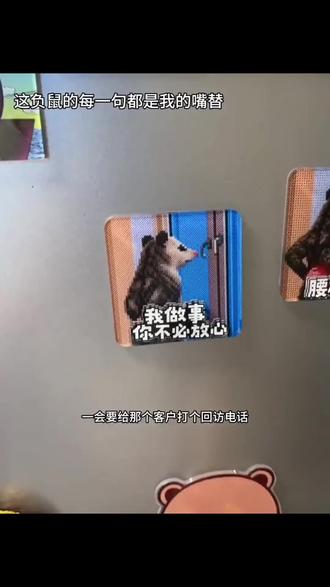 负鼠演我的精神状态 #负鼠表情包 #冰箱贴 #玩个很新的东西 #表情包#精神状态belike
