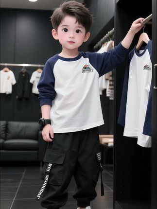 #男童穿搭 #每日童装穿搭分享 #高品质童装 #早秋穿搭 #打底衫 @抖加🔥上热门🔥dou+🔥热点宝