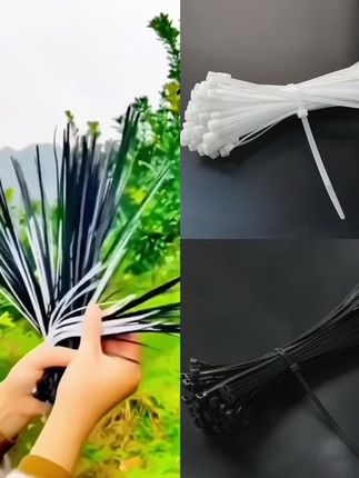 国标足数大中小号易拉捆绑带尼龙扎带塑料扎带束线带#尼龙扎带